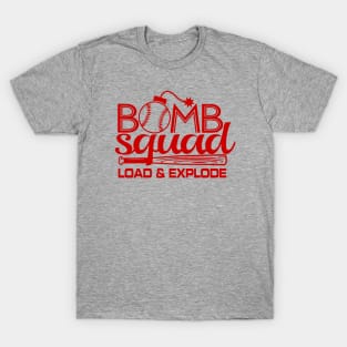 Baseball Softball Bomb Squad Home Run Dinger Club T-Shirt